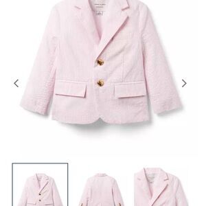 Jamie and Jack pink seersucker blazer, NWT, size 5T